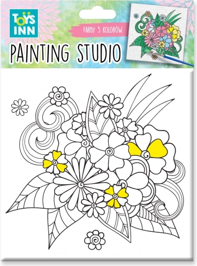 Schilderset canvas klein Flowers van Toys Inn