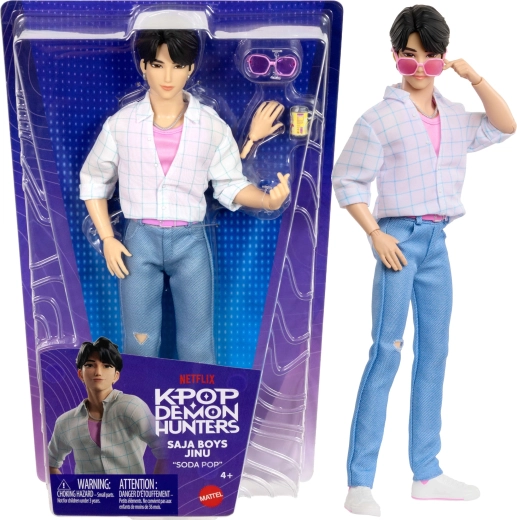 Mattel KPop Demon Hunters Saja Boys Jinu „Soda Pop“ modepop 30 cm