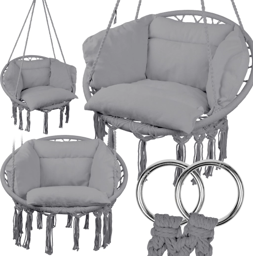 Hangend nest met kussen L.GRAY MalTec