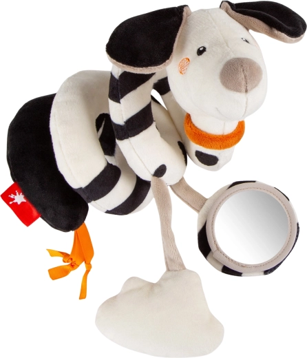 Sigikid ontwikkelingsspiraal dalmatiër met rammelaar en spiegeltje 35 cm