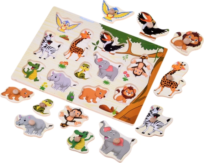 Junglemotief en 11 dieren