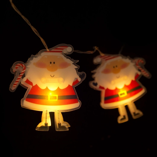 LED-lichtslinger Sinterklaas, 10 LED's, 1,35 m, warmwit