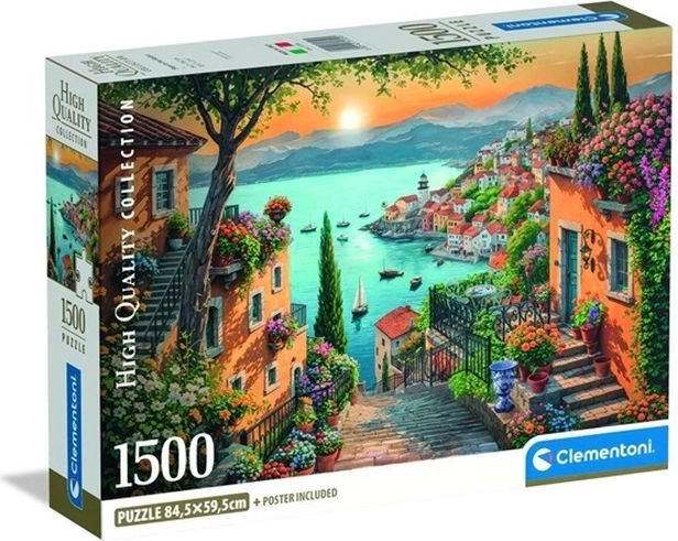 Clementoni puzzel Compact Steps to the Harbor 1500 stukjes
