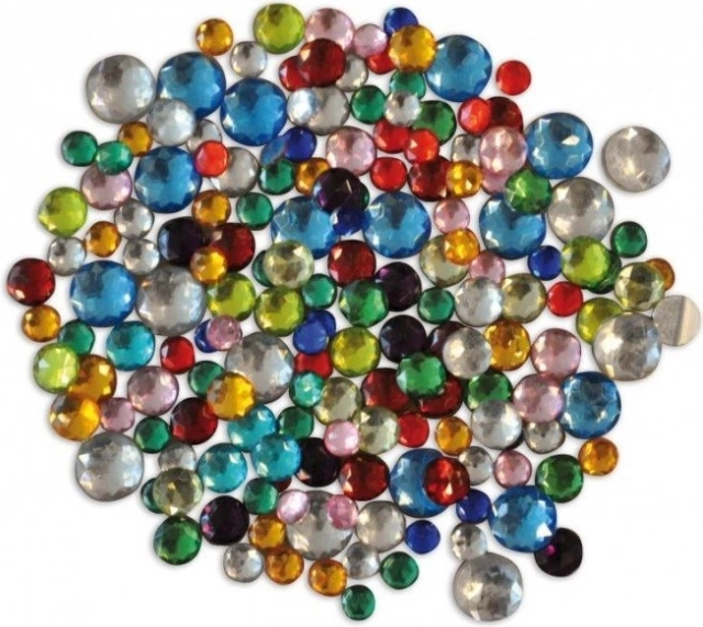 Playbox gekleurde decoratieve steentjes 1000 stuks
