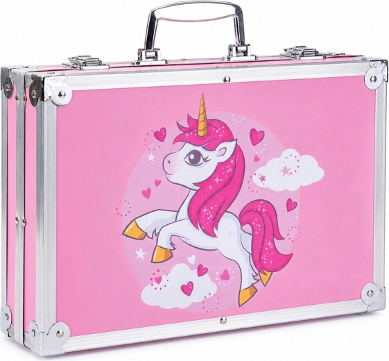 Roze eenhoornkoffer als prachtig cadeau