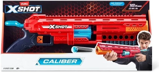 ZURU X-Shot Caliber schuimpistool met magazijn