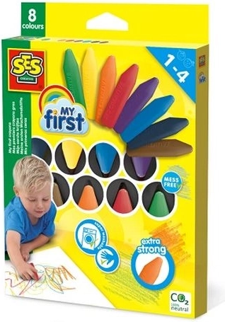 SES Creative My First waskrijtjes – 8 kleuren