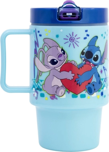 Plastic beker met tuit 530 ml STITCH