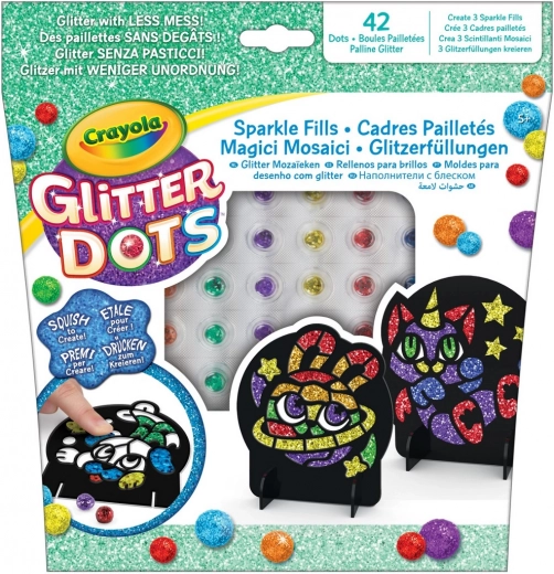 Crayola Glitter Dots mozaïeklijstjes – sprankelende creatieve set voor kinderen