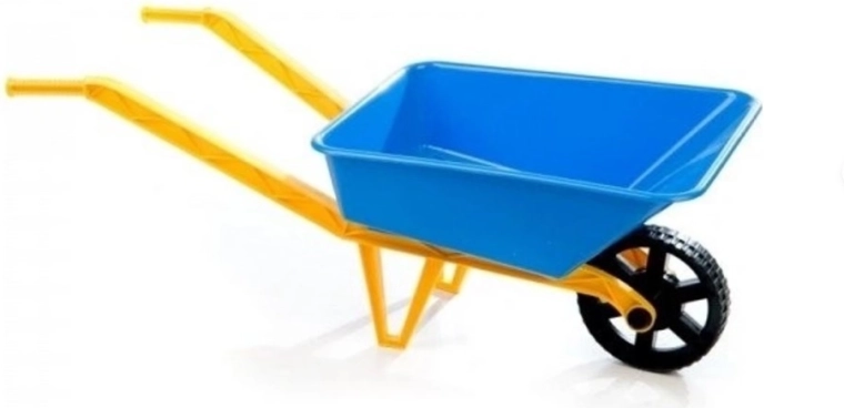 Kunststof blauw wieltje 70 cm