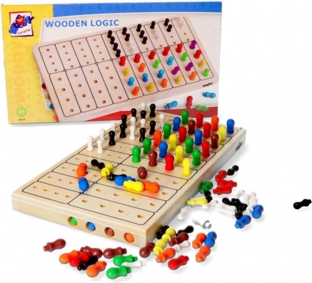 Houten logicaspel Meester Logica