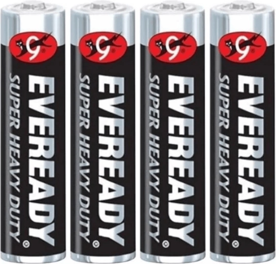 Energizer Eveready Super Heavy Duty batterijen AAA (R3) 4 stuks
