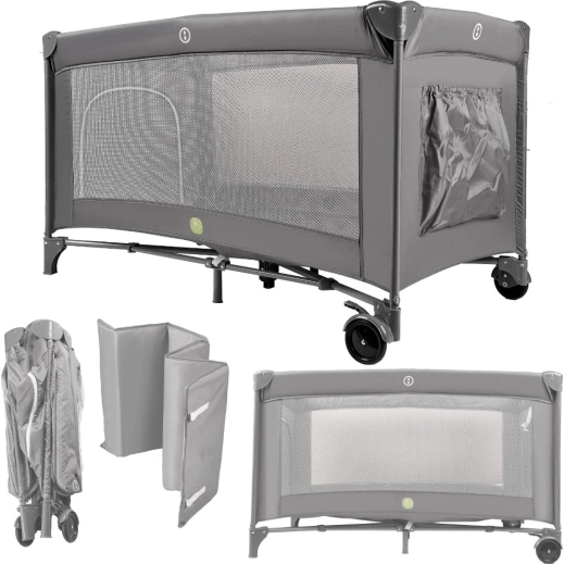 Opvouwbaar reisbedje voor kinderen met matras 60 × 120 cm