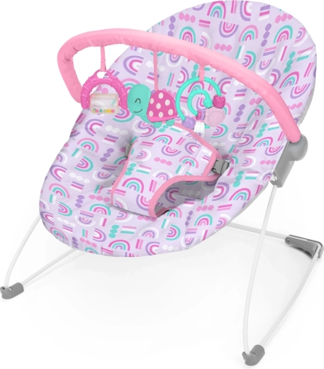 Bright Starts wipstoeltje met speeltjes Confetti Rainbow Bouncer