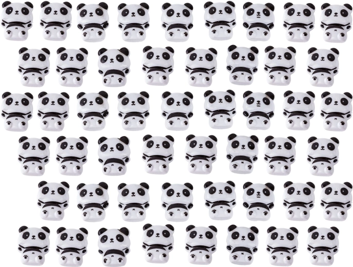 50 pandafiguurtjes en accessoires in de set