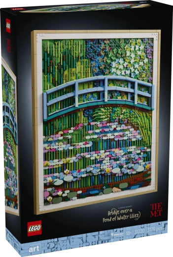 LEGO Art Claude Monet Brug boven de vijver met waterlelies