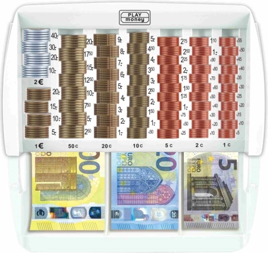 Overzichtelijk gesorteerde euromunten