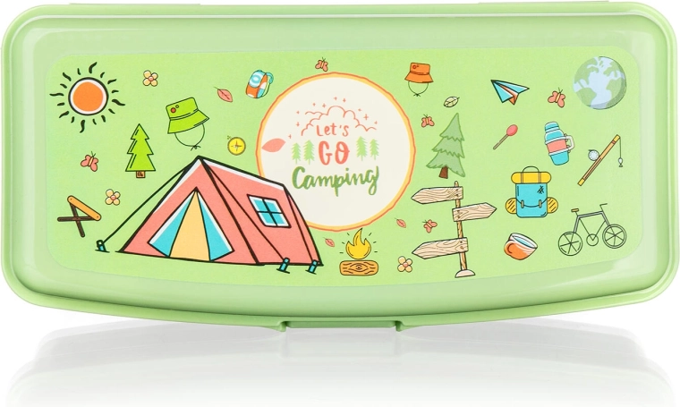 Vrolijk CAMPING-motief