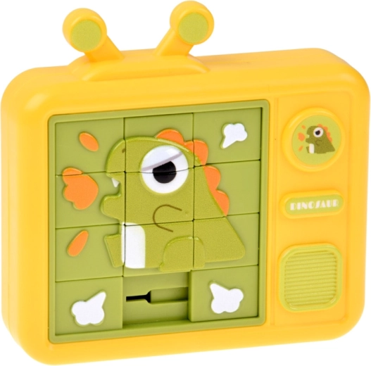 Schuifpuzzel met dinosaurus