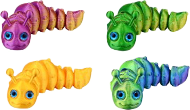 Magische 3D rups 10 cm
