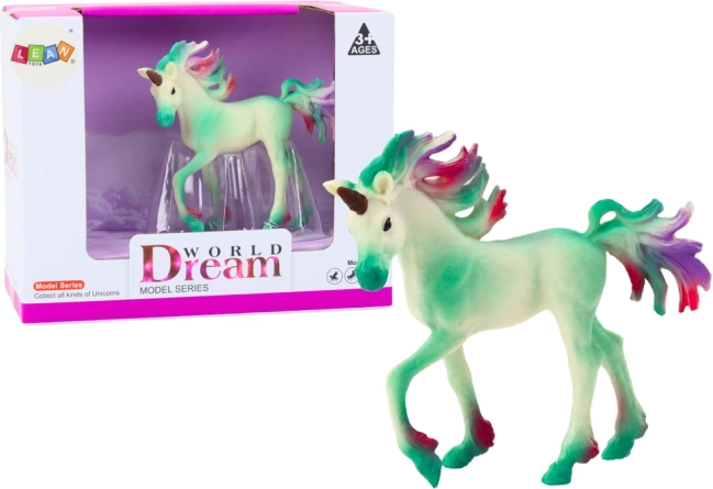 Verzamelfiguur kleine groene eenhoorn 8 cm