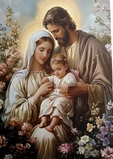 Schilderen op nummer – Heilige Familie 40 × 50 cm