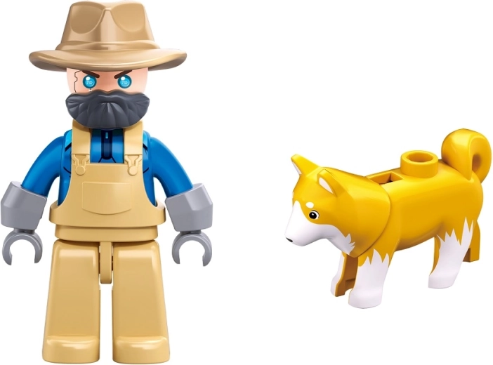 Boer en trouwe hond