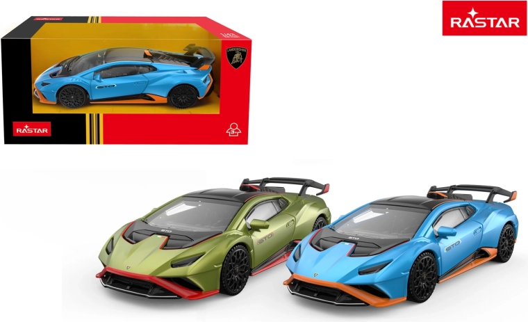 Automodel Rastar Lamborghini Huracan STO 1:43 blauw - 1 stuk