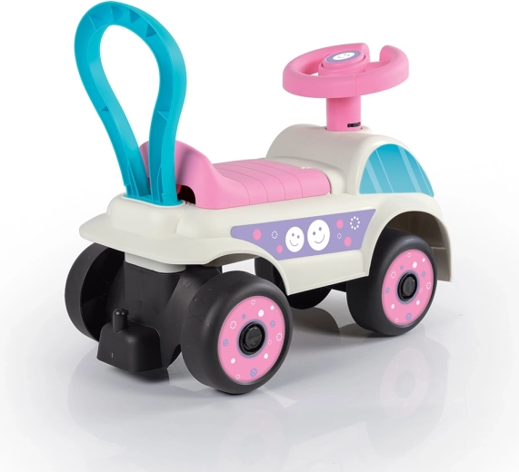 Achterste handgreep als steun bij het lopen