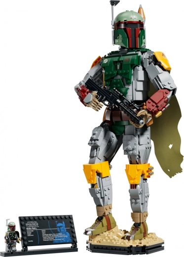 Displayvoet met minifiguur en informatieplaatje