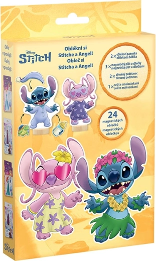 Magnetisch aankleden met kleurboek Lilo & Stitch
