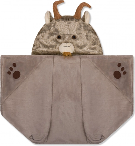 Warme deken met capuchon en zakken in pootafdrukvorm Cozy Noxxiez