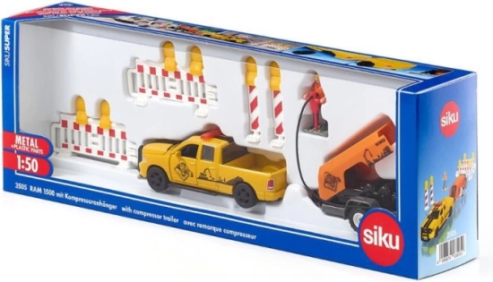 Siku RAM 1500 met compressor en accessoires