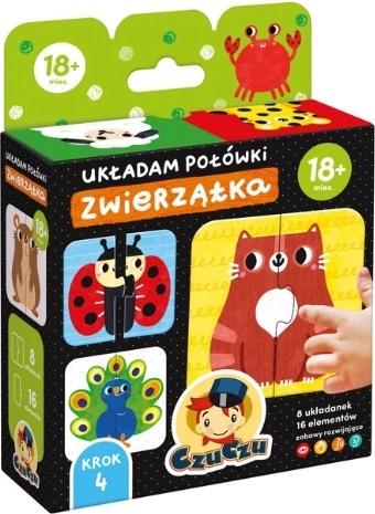 CzuCzu Ik leg de helften van dieren – eerste puzzel