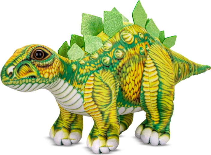 Pluchen stegosaurus 36 cm, staand