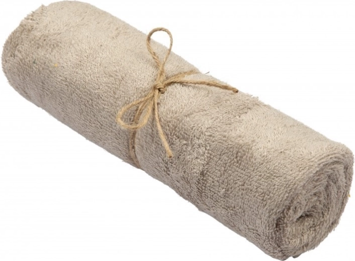 Timboo handdoek van bamboe badstof Feather Grey 74 × 110 cm