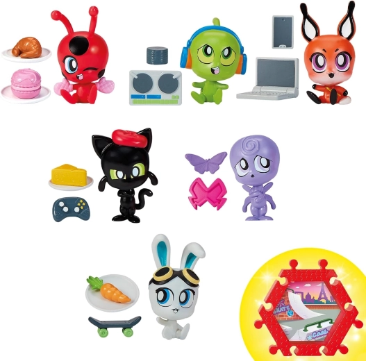 Schattige Kwami-figuurtjes in Chibi-stijl