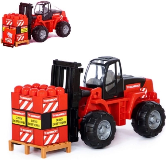 Maxi MAMMOET heftruck met bouwset, 15 stukken