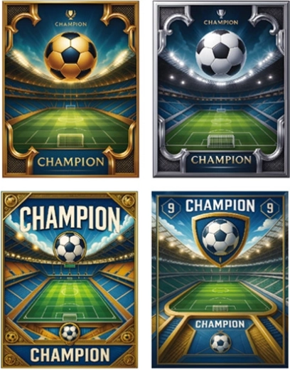 Cadeautas L met voetbalmotief