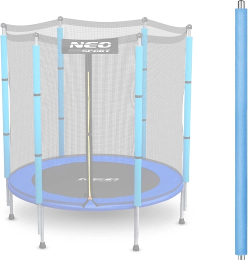 Bovenste paal voor trampoline met bevestiging voor buitennet 4,5 ft blauw Neo-Sport