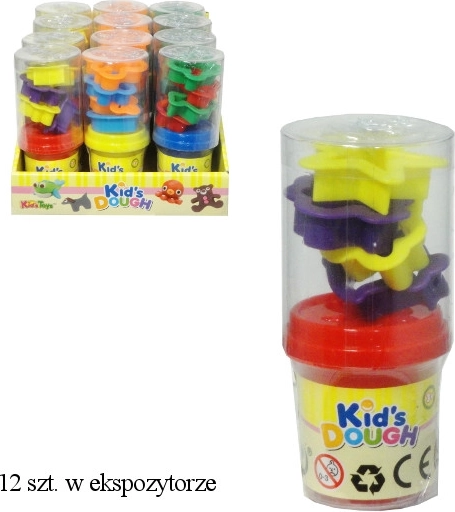 Boetseerklei met vormpjes, 12 stuks