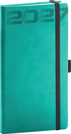Notique zakagenda Aprint Top 2027 turquoise 9 × 15,5 cm