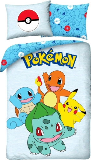 Pokémon katoenen beddengoed 140 × 200 cm + 70 × 90 cm