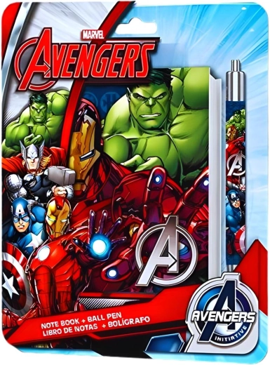 Set notitieboekje en pen Avengers