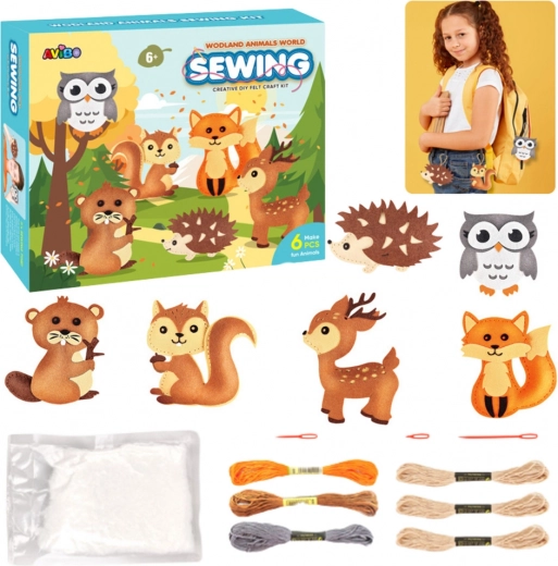 Creatieve set vilten bosdieren
