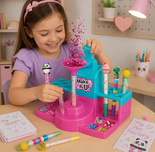 Glitterdecoratie naar eigen fantasie