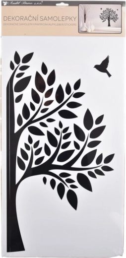 Muursticker Boom zwart 32 × 60 cm