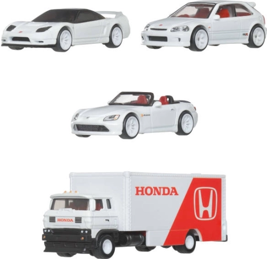 Gedetailleerde Honda-modellen in één stijl