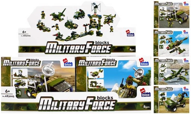 Bouwset leger met minifiguur – 8 varianten