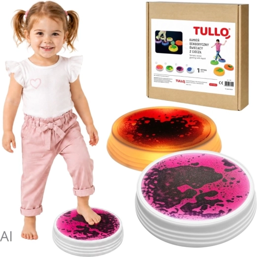 Tullo zintuiglijke vloeibare steen, lichtgevend roze